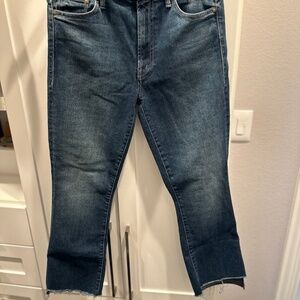 Mother denim jeans Insider Crop step fray The streets are talking size 28